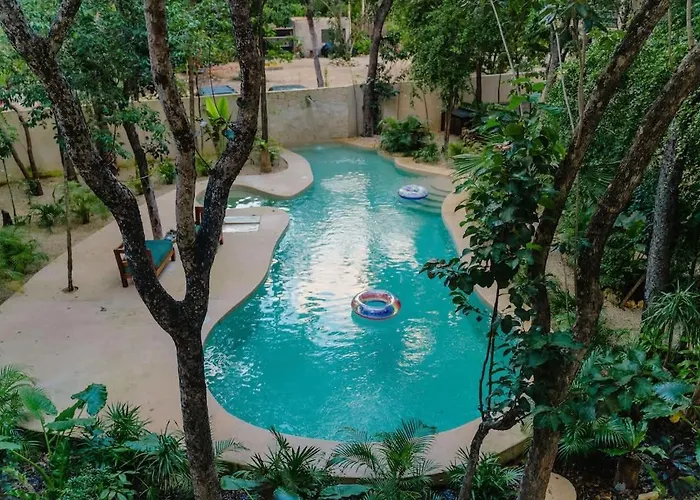 Stylish 3br Ahal With Pool In Holistika Hébergement de vacances Tulum