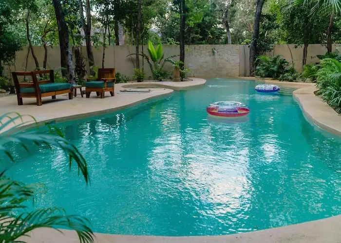 Stylish 3br Ahal With Pool In Holistika Tulum